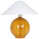 Mid-century modern sculptural table lamp in solid pine, Sweden, 1970s.