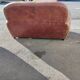 Club sofa 2 places in leather beautiful patina around 1980