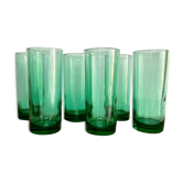 6 vintage luminarc France “long drink” glasses