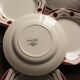 Lot 6 flat plates red Ciboulette Digoin Sarreguemines