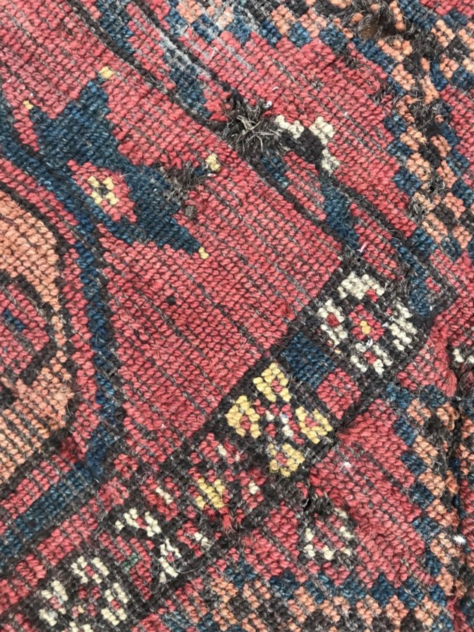 Carpet 19th century former Turkmen Ersari handmade 205 X 288 CM