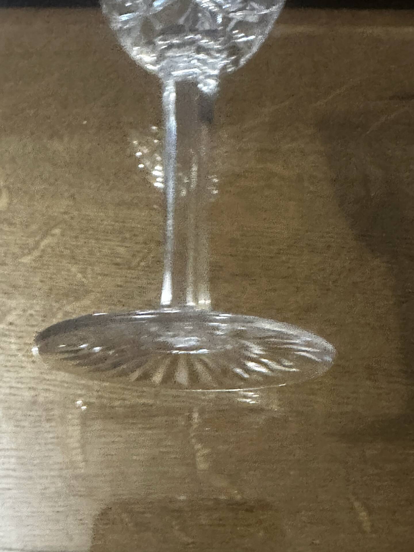 12 Baccarat crystal glasses stamped model Epron H 12.2 cm