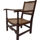 Art Deco easy chair minimalist oak wicker minimalist design