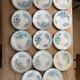 Set of 14 floral pattern dinner plates
