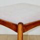 Edmund Homa stool beige-cream seat - structural fabric