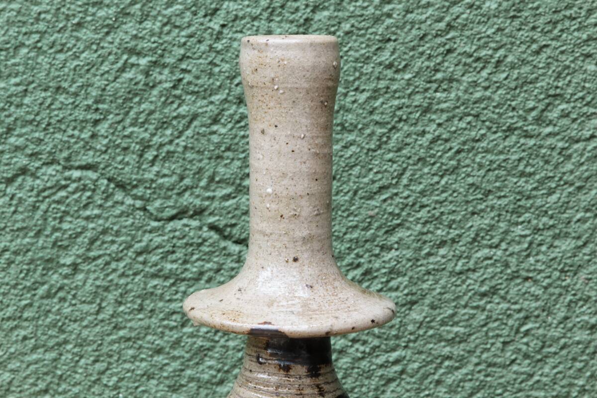 Bottle vase in pyrite stoneware, signed Jean Linard (1931-2010)