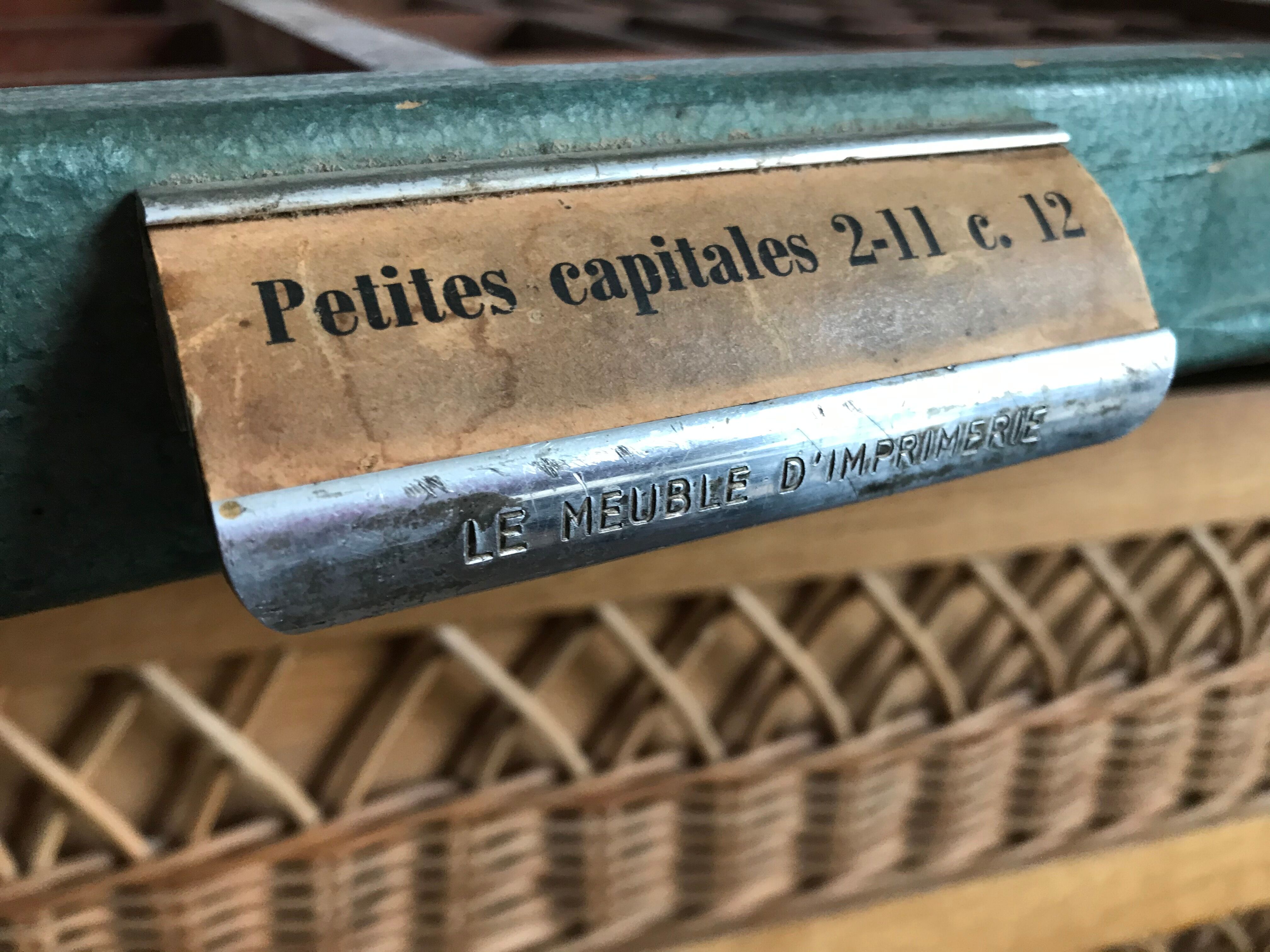 Old printing cabinet drawer locker