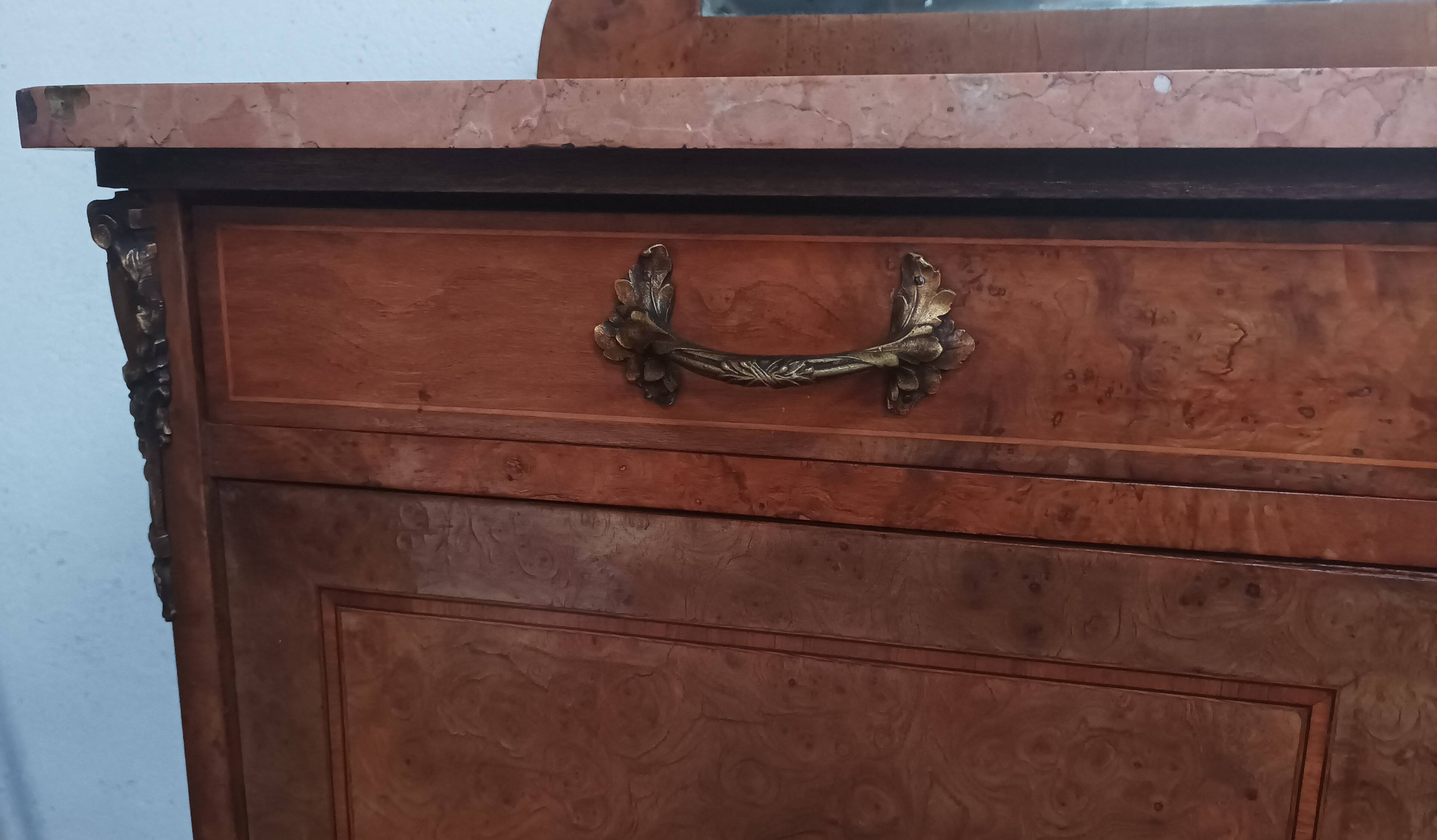 Art Deco burr walnut sideboard