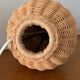Pied de lampe en rotin