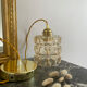 Vintage amber glass suspension globe