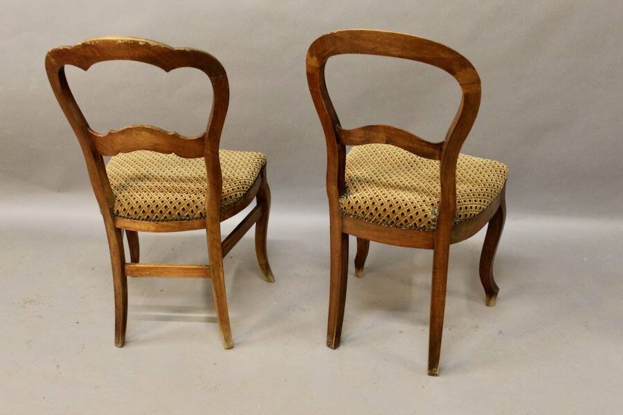 Set of two antique 19th century chairs