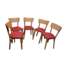 5 vintage bistro chairs