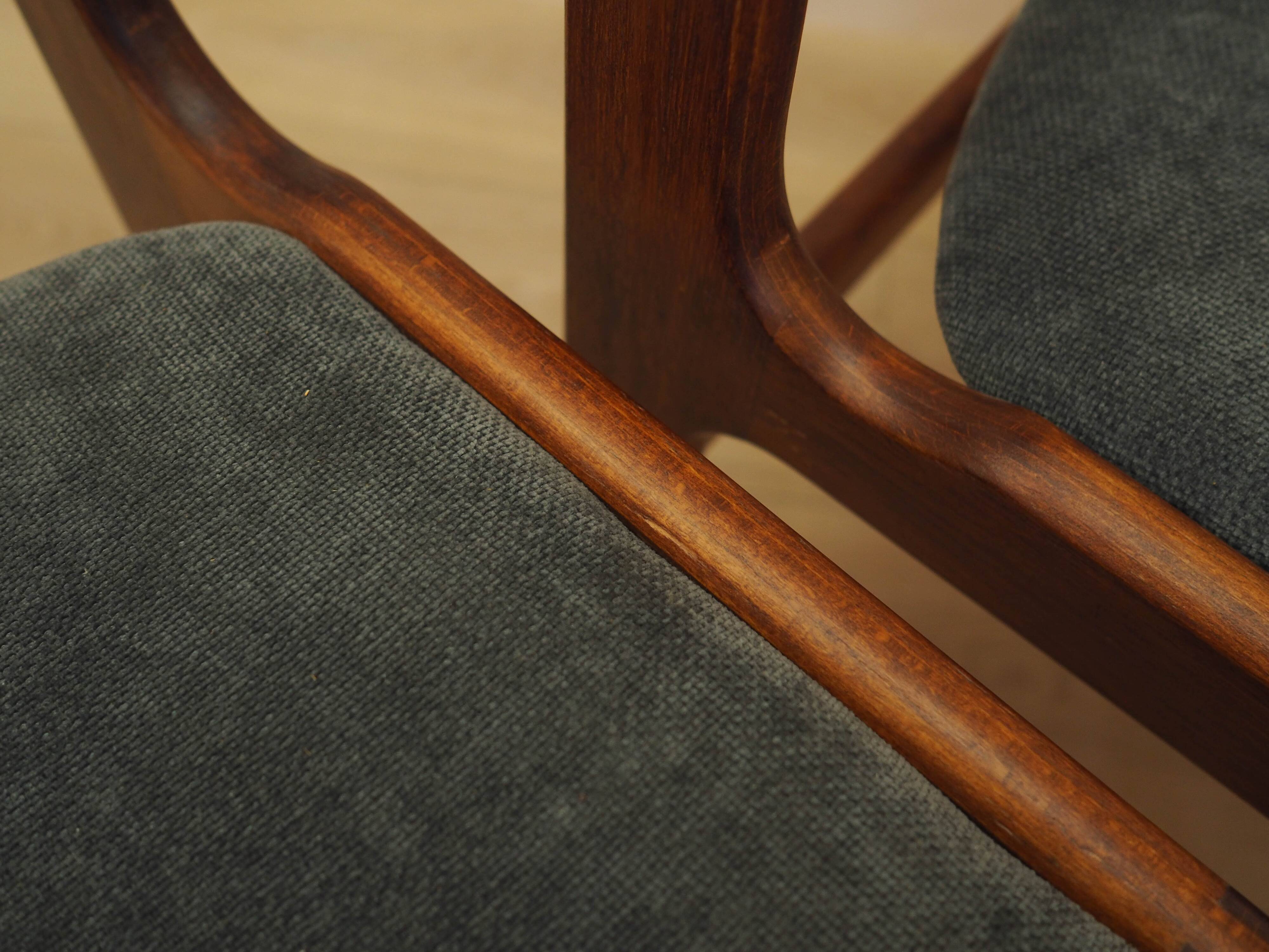 Set of four teak chairs, Danish design, 1970s, made in Denmark