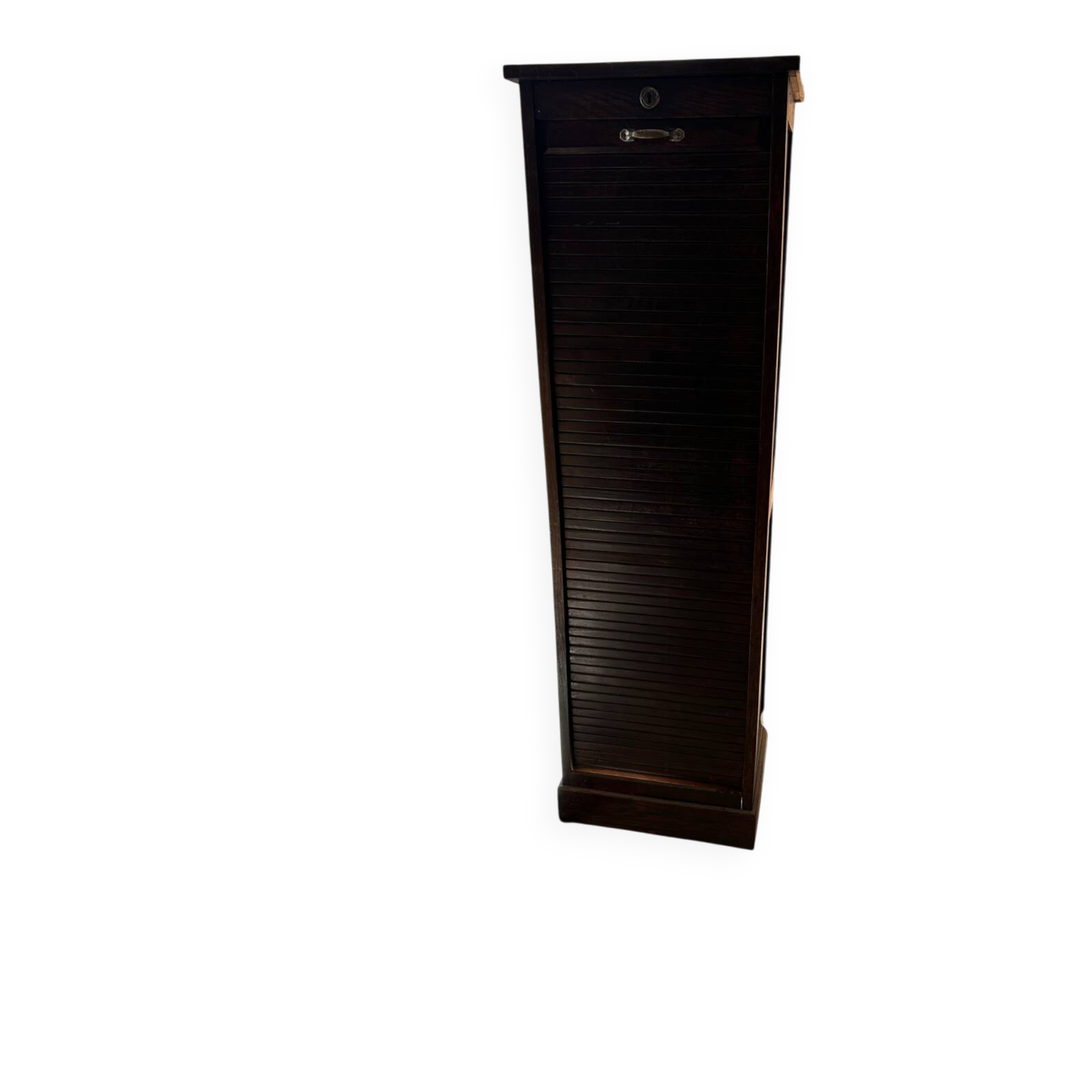 Roll-top filing cabinet