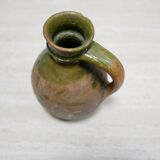 Old glazed terracotta jar