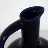 Glazed stoneware ceramic pitcher signed Dolphi, France
