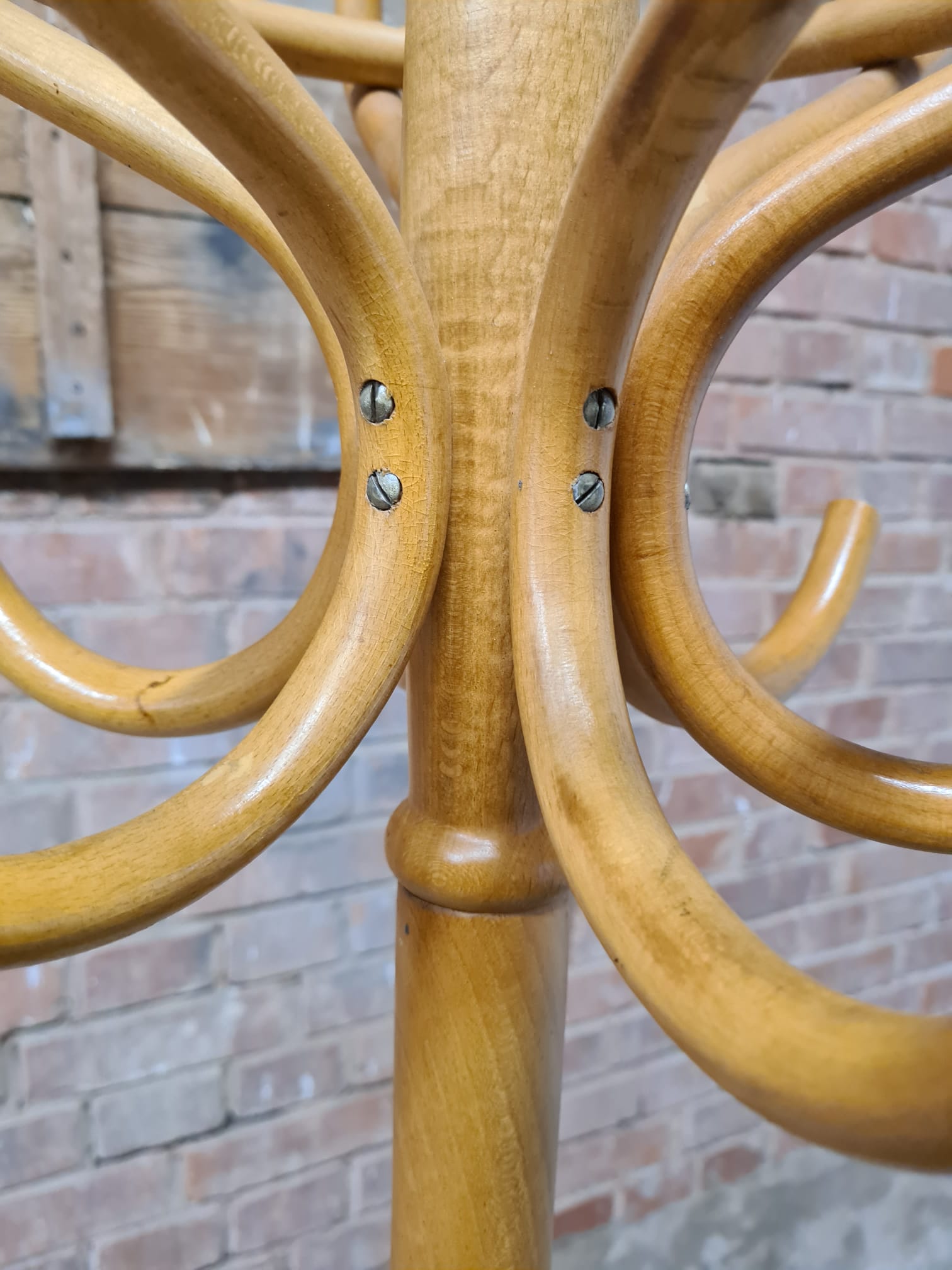 Old coat rack parrot vintage wood