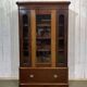 19th-century English mahogany library