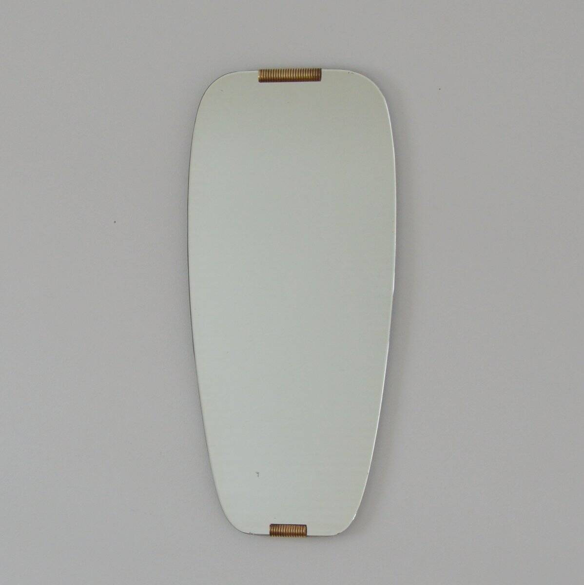 Free-form mirror from the 50s/60s, vintage, 34x77cm