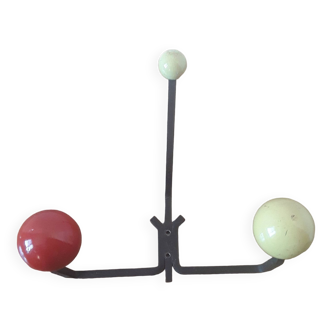 Vintage ball coat rack