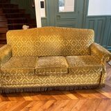 3-seater toad sofa in khaki velvet