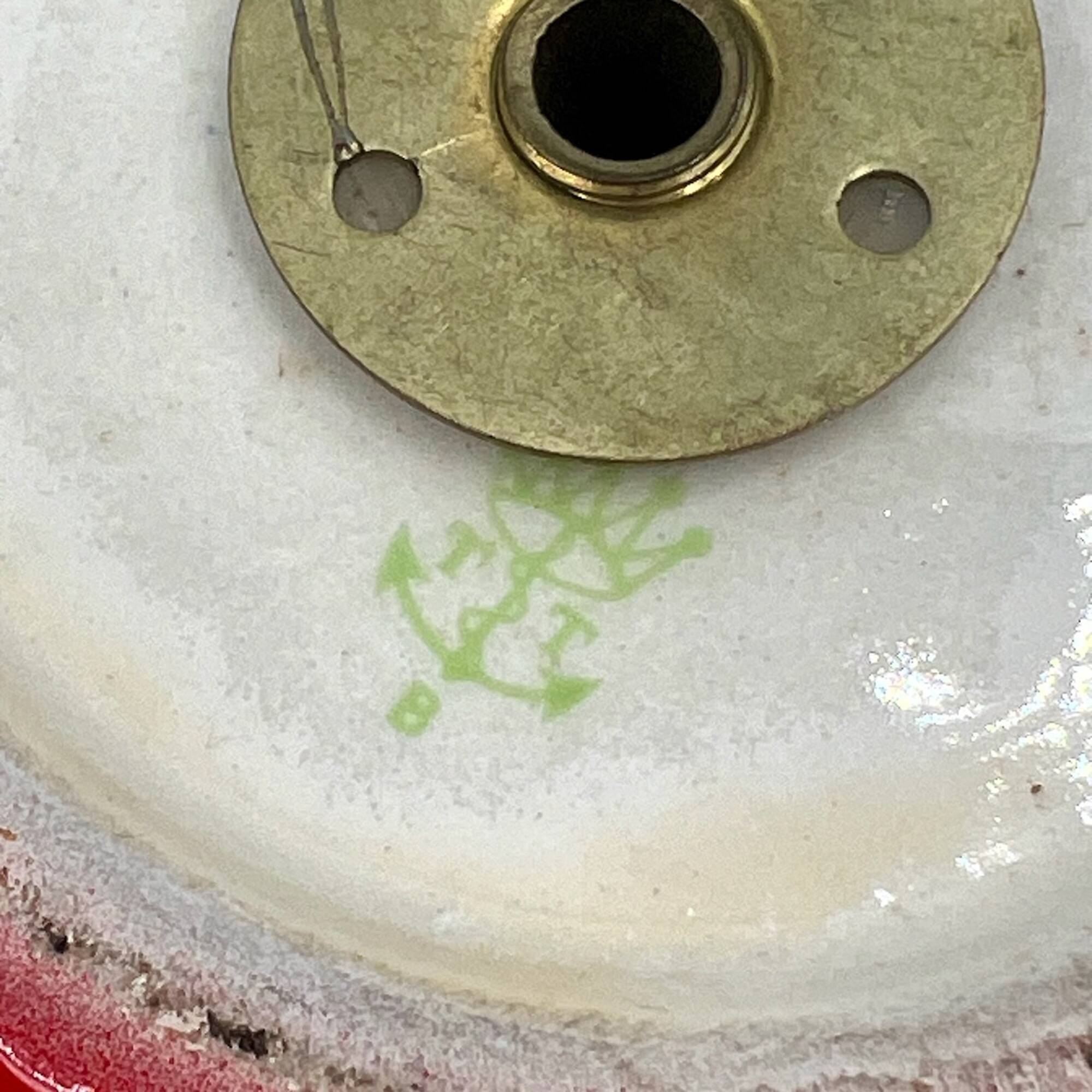 Vintage Red Ceramic Lamp Handcrafted in Italy, 1970s