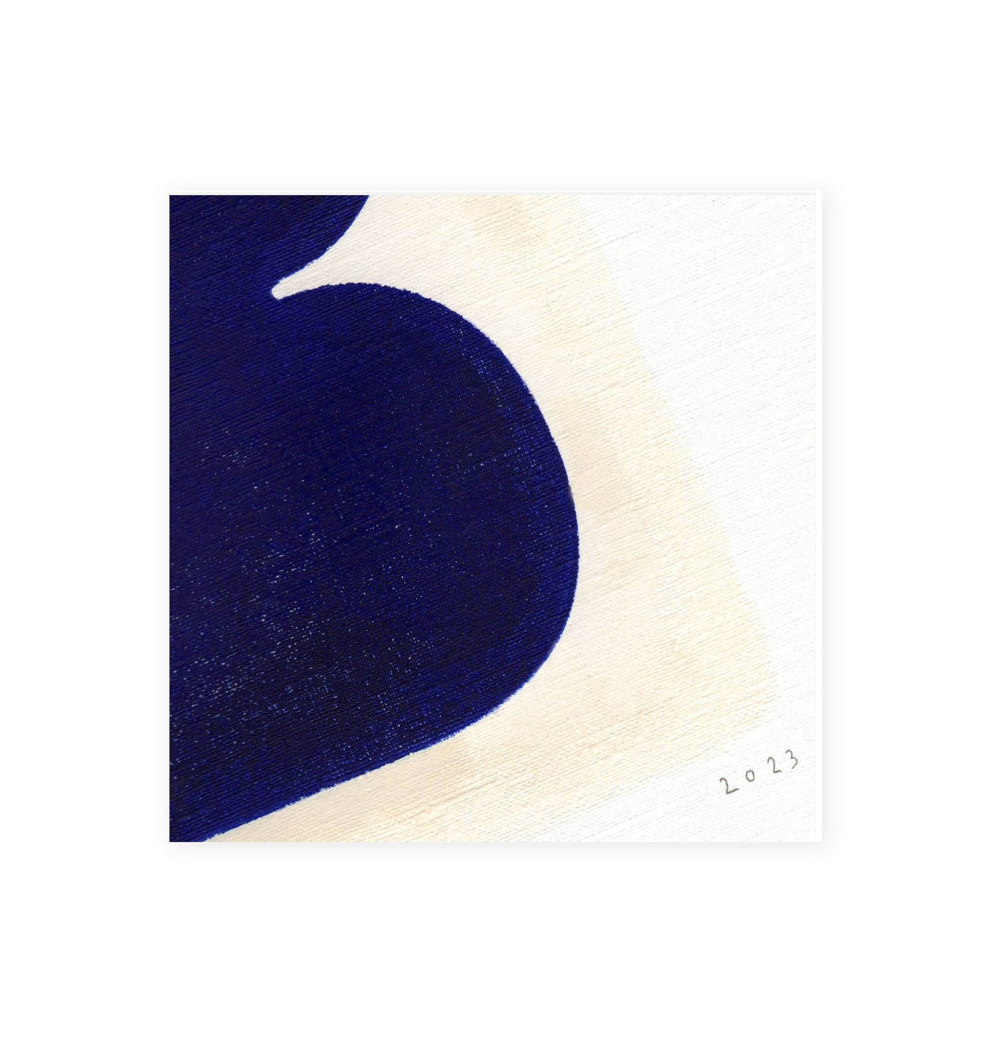 Twist - contemporary painting on paper signed Eawy