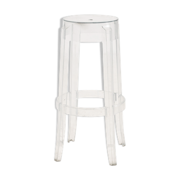Tabouret de bar Charles Ghost par Philippe Starck pour Kartell