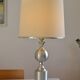 See delmas lamp 70's with fabric and metal lampshade