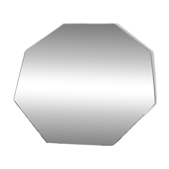 Octagonal beveled mirror to place 30cm