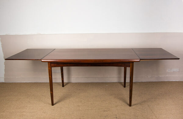 Table de repas danoise extensible en palissandre de rio par Dyrlund 1960