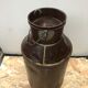 Old milk pot + metal lid vintage decoration