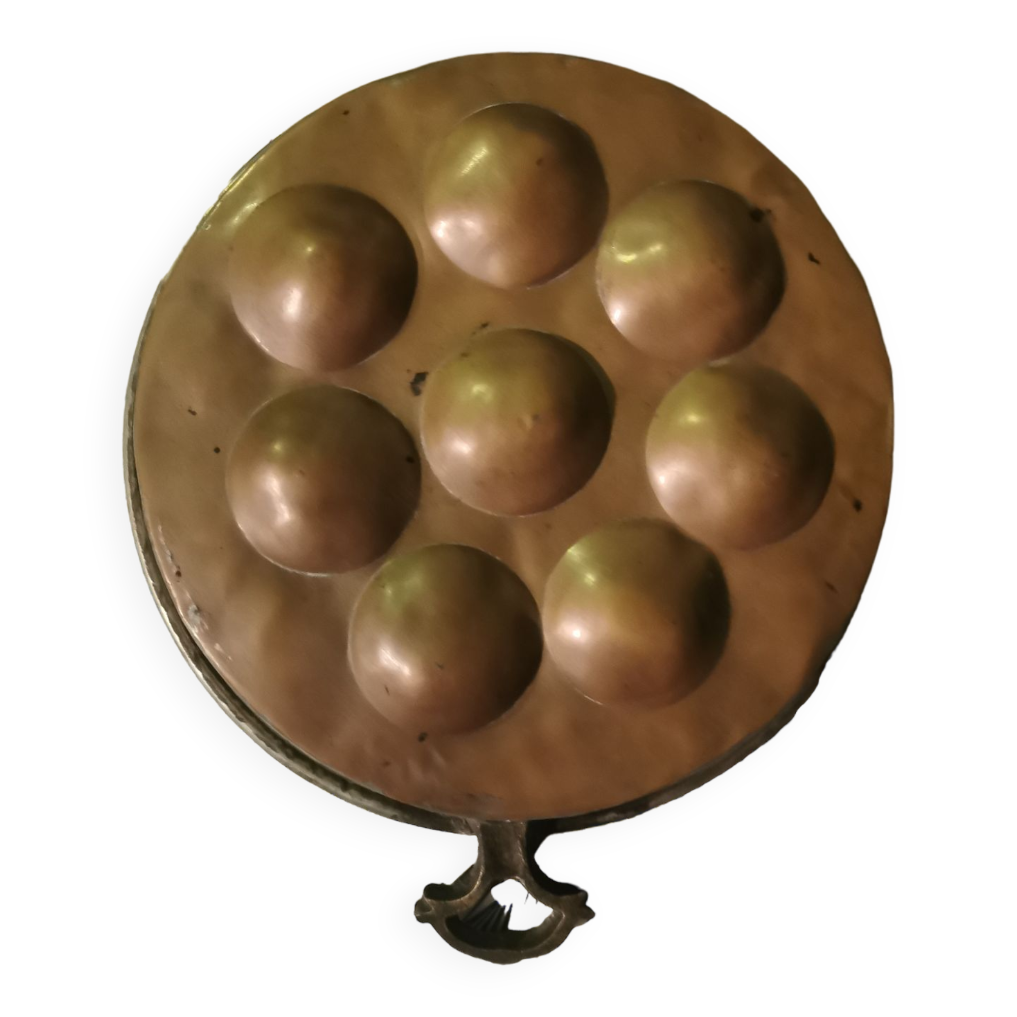 Copper egg dish