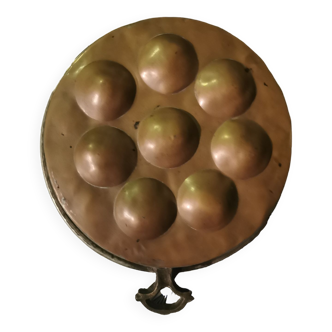 Copper egg dish