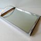 Plateau art deco moderniste miroir et palissandre années 30