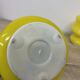 Lot de 2 lampes de table en verre jaune Space Age, design ve-art Italie, années 1970