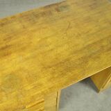 Small vintage oak writing desk, handmade in the 1930s in the Netherlands