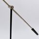 Articulated floor lamp with counterweight mid-century by Rupert Nikoll, nickel, brass.