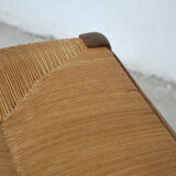 Old chair wood and straw