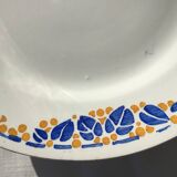 10 Colette HBCM blue and saffron dinner plates