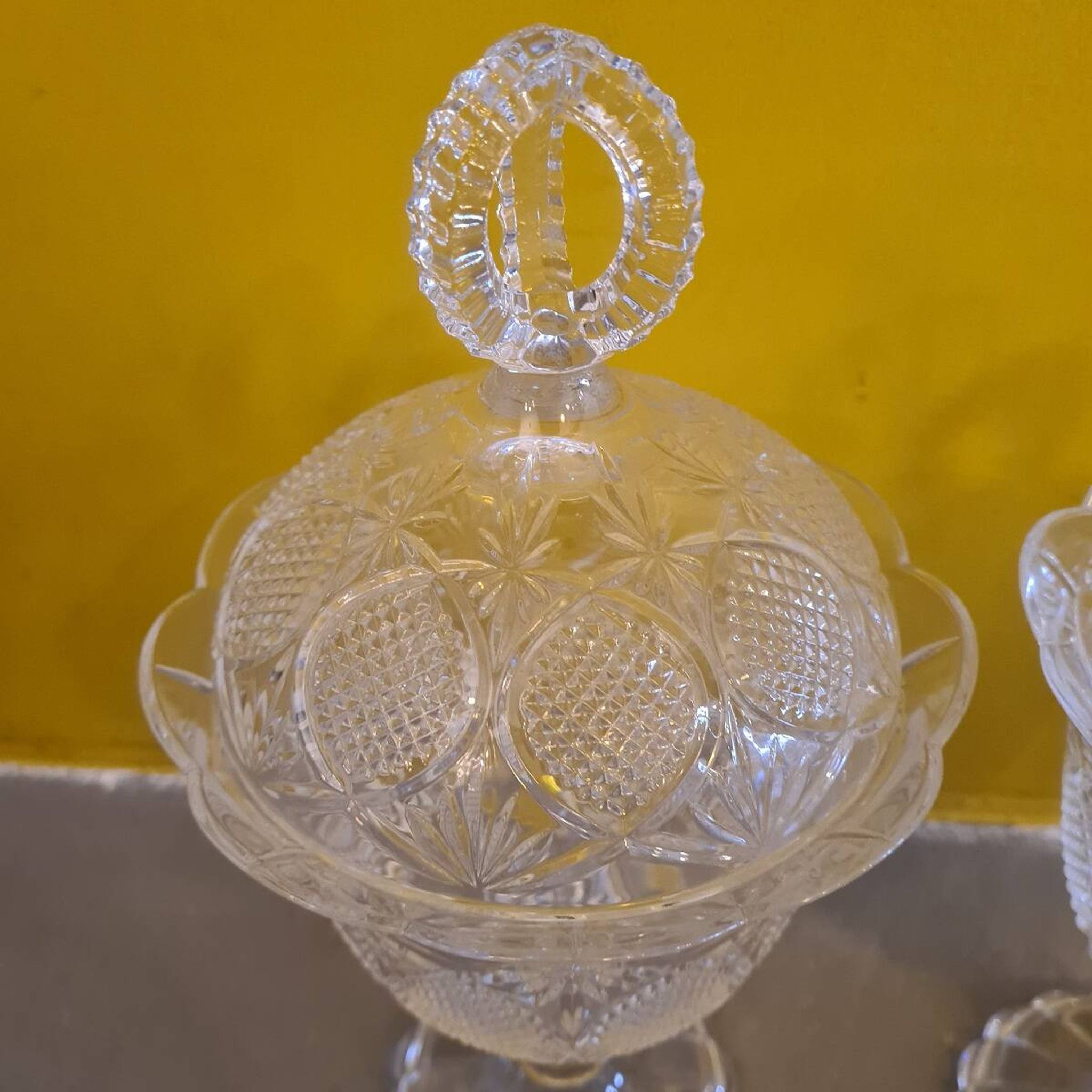 Crystal Bonbonnières From Royal Crystal Rock Italy, from the  1980s