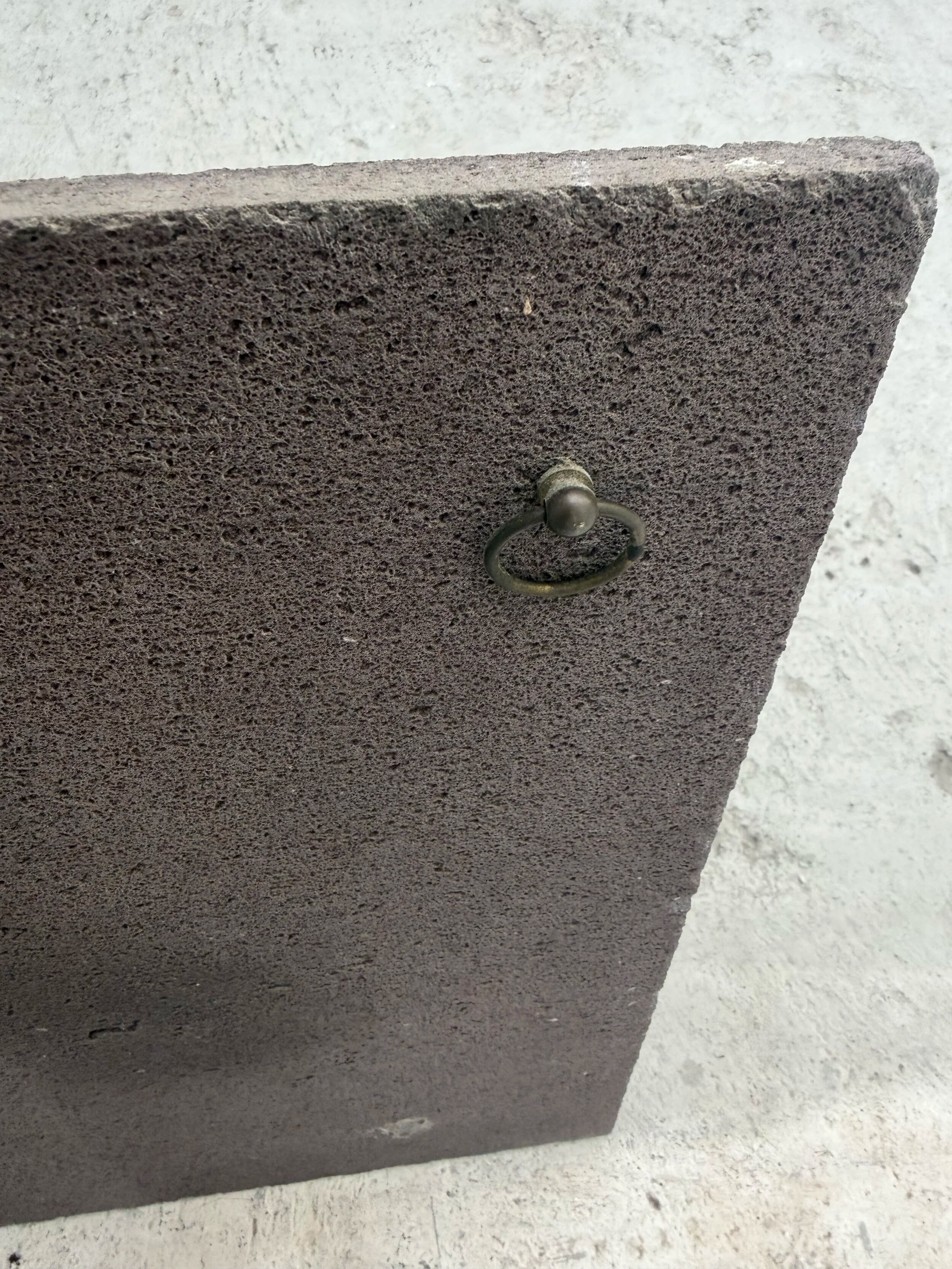 Wall plaque by JG Picard in enamelled lava stone, 1970.