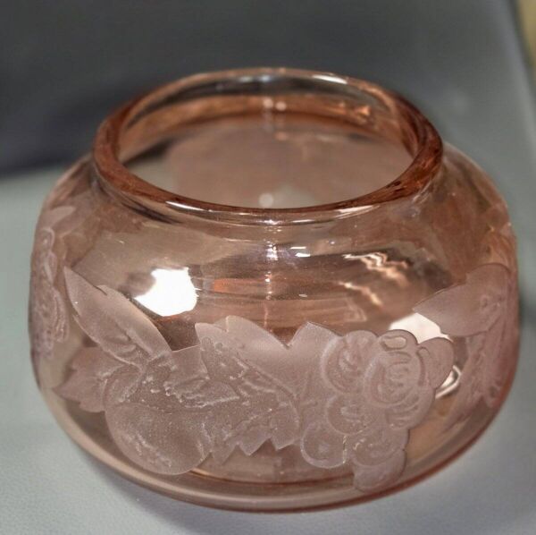 Vase Legras en verre à motifs dégagés à l'acide