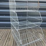 Stackable Wire Grocery Shelf Lockers
