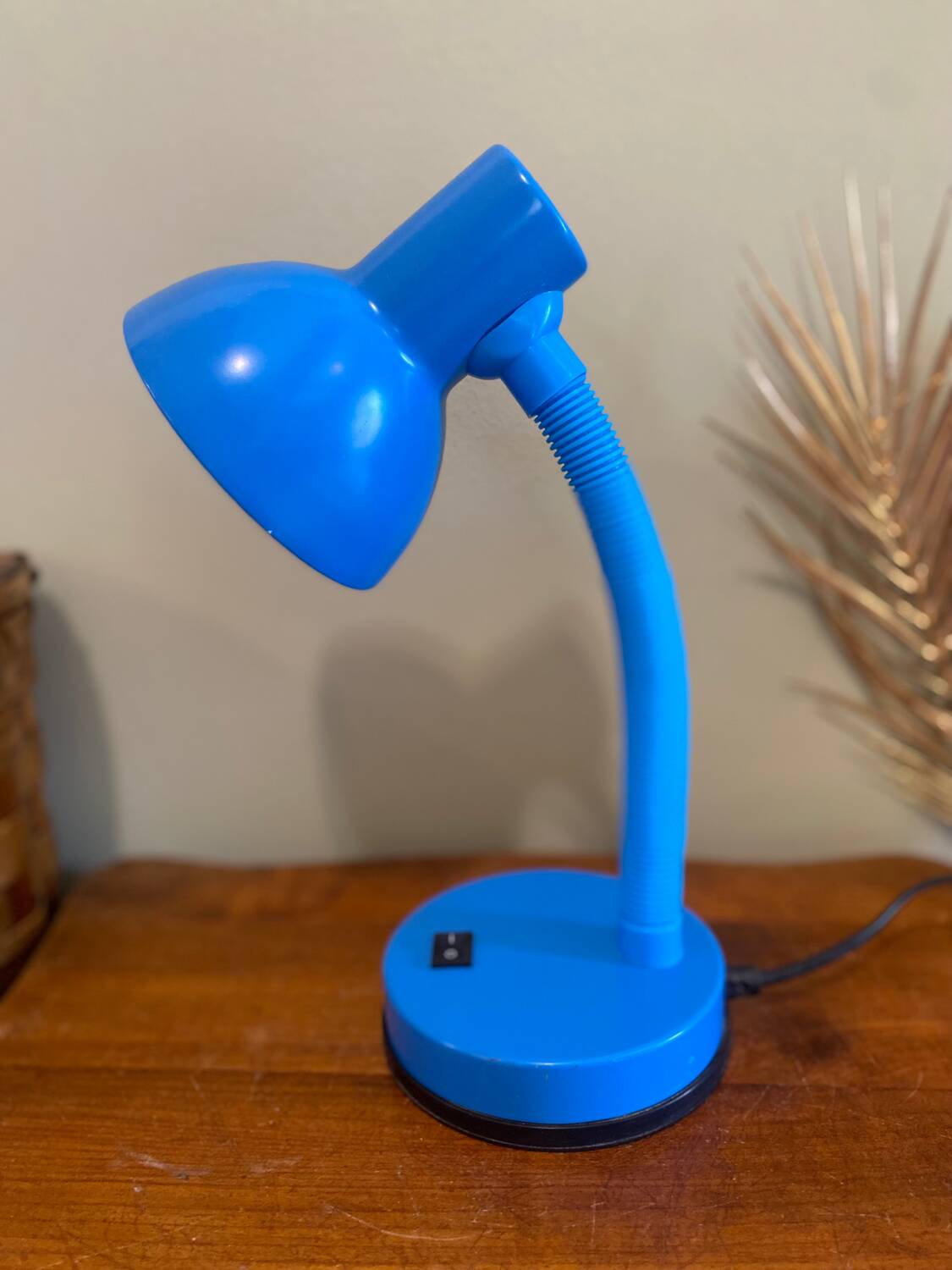 Vintage blue lamp