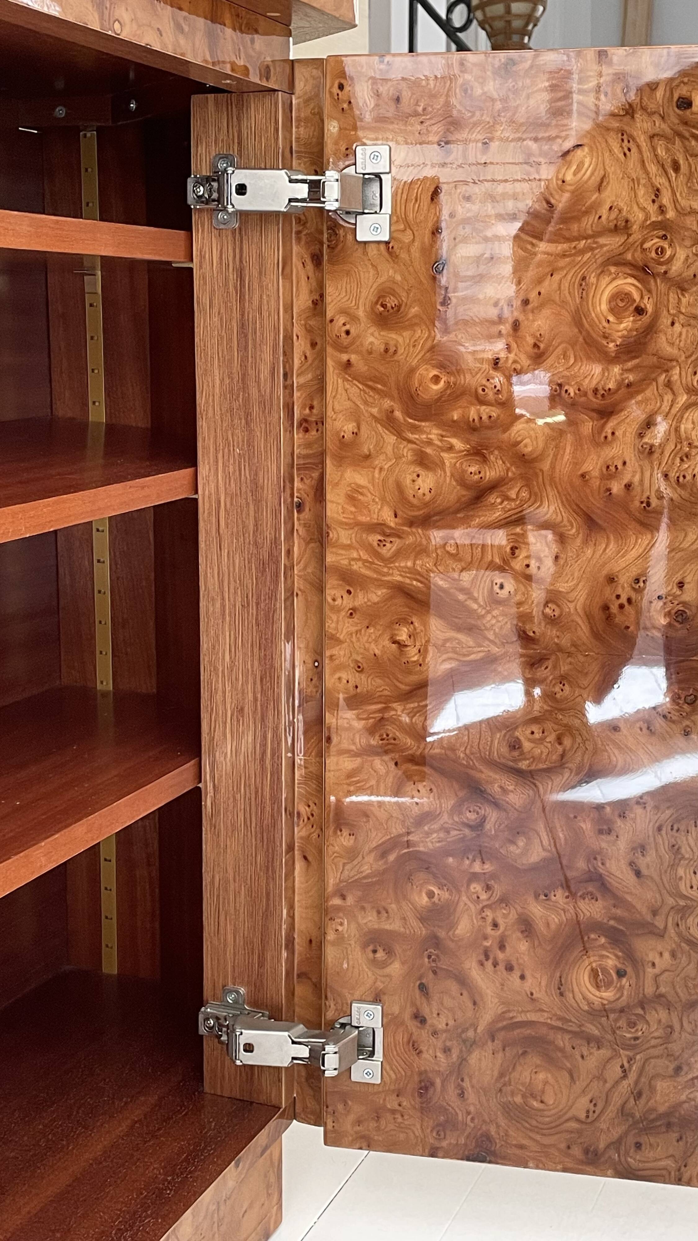 Art Deco sideboard in elm burl