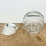 Vintage White Porcelain Wall Light, 1970s