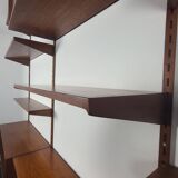 Modular bookcase vintage teak Danish, Designed by Kai Kraistensen for FM Mobler