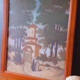 Oil on orientalist panel mid-19th century