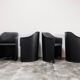 Fauteuils cuir Afra & Tobia Scarpa pour Maxalto, Modèle Artona 8552